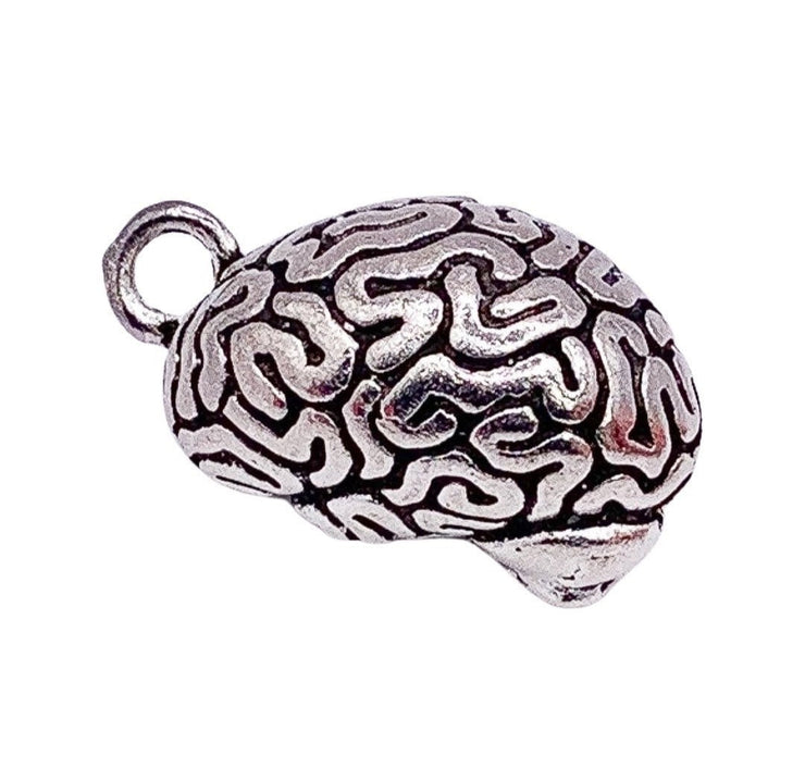 1 Large Brain Charm, Individual Charms, Anatomy Charms, Biology Charms, Nursing Charm, Doctor Charms, Anatomical Charms, Jewelry Findings