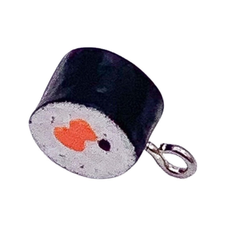 1 Tiny Sushi Charm, Sushi Pendant, Individual Charms, Sushi Roll Charm, Asian Food Charms, Foodie Charms, Oriental Food Charms, DIY Jewelry
