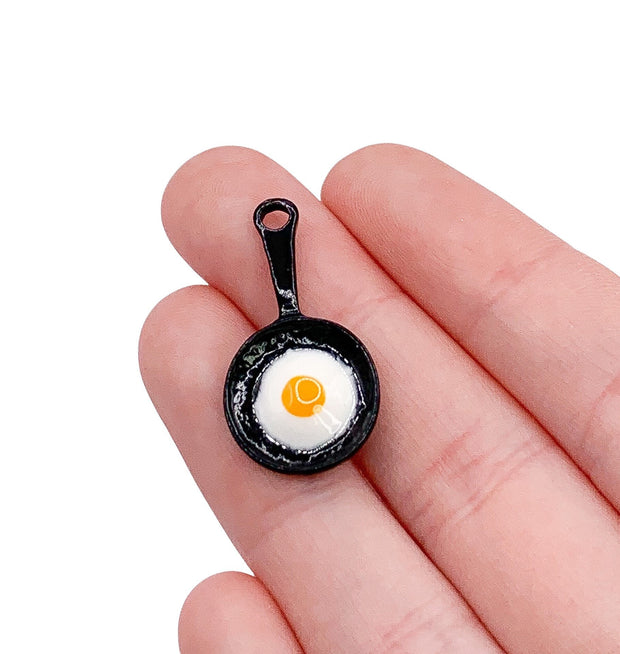 Ultimate Fried Egg Charm Bundle, Large Charm Bulk Lot, Egg Charms, Gift for Egg Lover, Breakfast Charms, Kitchen Charm, DIY Jewelry Findings