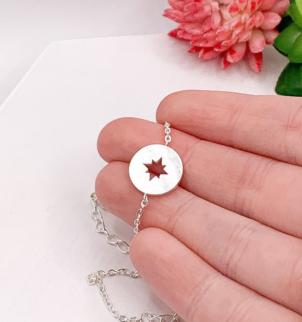 Compass Bracelet, Enjoy The Next Chapter Card, Dainty Compass Chain Bracelet, Graduation Gift for Her, Promotion Gift, Farewell Gift