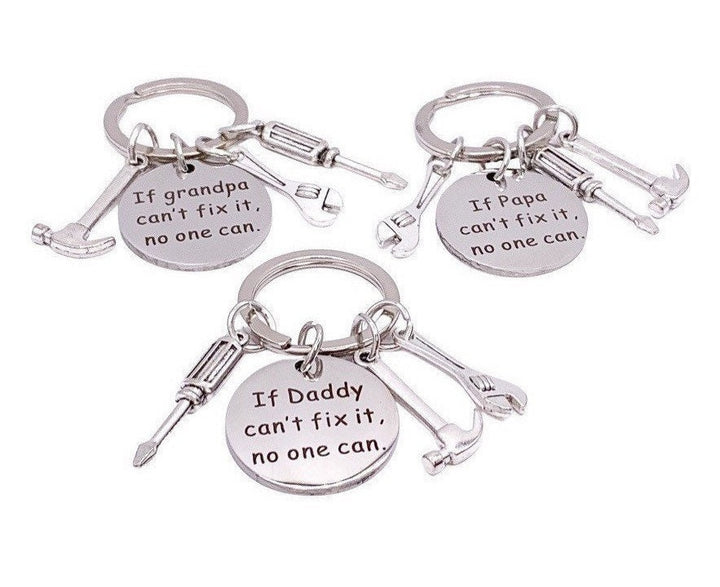 Porte-clés Papa, Porte-clés Grand-père, Cadeau Fête des Pères, Si Papa ne peut pas le réparer, Cadeau pour Papa, Cadeau de Fils, Cadeau pour Lui, Noël