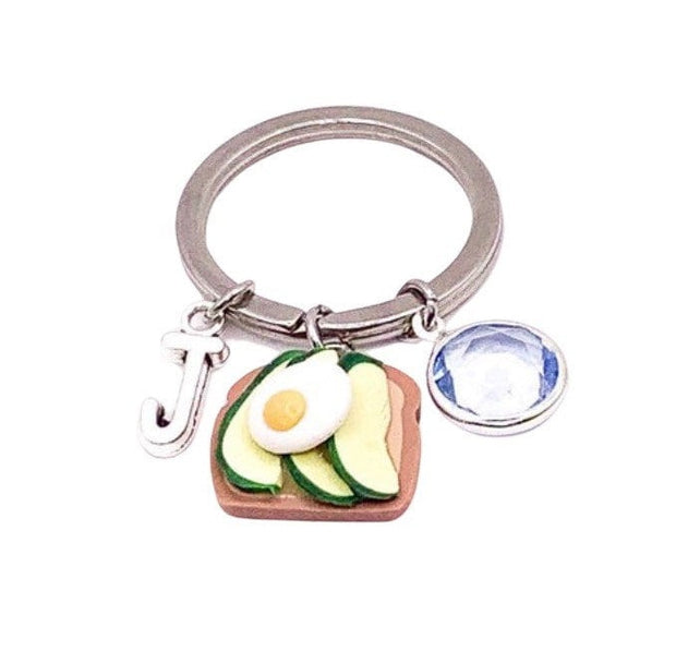 Avocado Toast Keychain, Vegetarian Gift, Cute Food Gift, Diet Motivation, Unique Keychain, Dietician Gift, Foodie Keyring, Stocking Stuffer