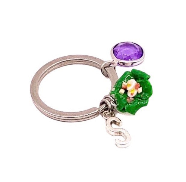 Porte-clés salade, pour les amateurs de salade, cadeau mignon, motivation diététique, porte-clés original, mini breloque saladier, cadeau amusant, cadeau pour les gourmands, porte-clés gourmand