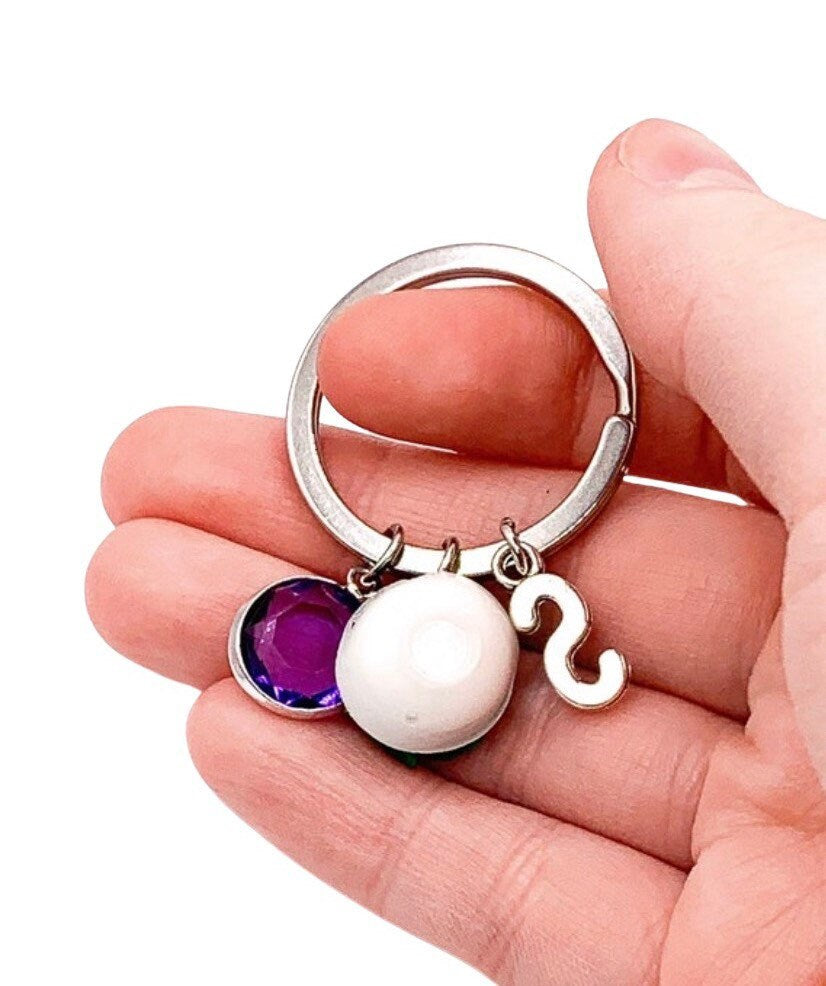 Porte-clés salade, pour les amateurs de salade, cadeau mignon, motivation diététique, porte-clés original, mini breloque saladier, cadeau amusant, cadeau pour les gourmands, porte-clés gourmand