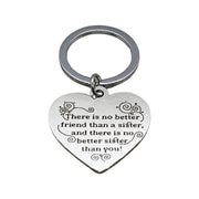 There is No Better Sister Than You Quote, Sister Keychain, Little Sister Gift, Bonus Sister Gift, Gift for Soul Sister, Sister Birthday Gift