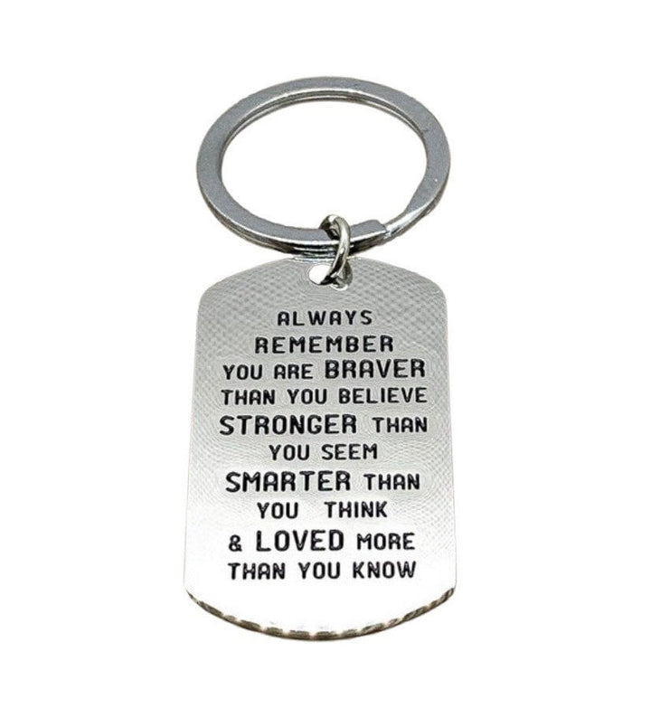 Porte-clés fille, Cadeau avec citation inspirante, Porte-clés fils, Cadeau de départ pour lui, Cadeau de maman, Porte-clés étudiant, Porte-clés ado, Porte-clés étudiant