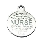 1 Nurse Charm, Stainless Steel Charms, Individual Charms, Nurse Definition, Medical Charms, Gift for Nurse, Nursing Jewelry, Thank You Gift