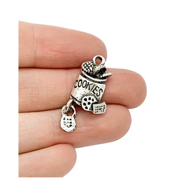 1 Cookie Jar Charm, Individual Charms, Cooking Charms, Baking Charms, Baker Charms, Kitchen Charms, Bakery Charms, Cookies Charms, DIY Gift