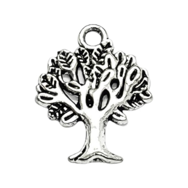 1 Silver Tree Charm, Gardening Charms Tree Lover Charm, Plants, Gift for Gardener, Garden Charms, Nature Charms, Naturist, Backyard Charms