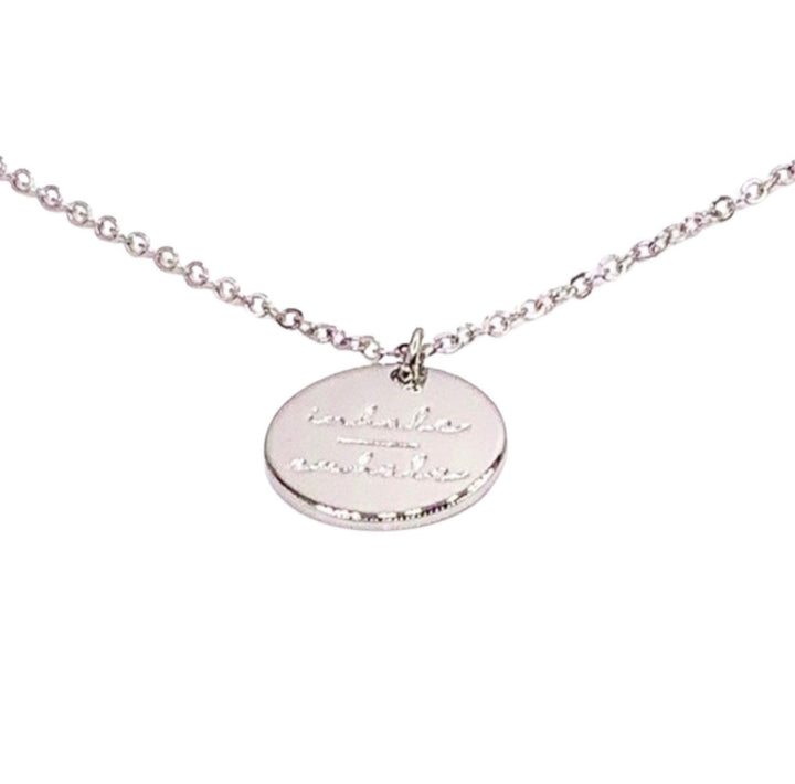 Collier « L’esprit sur la matière », Collier « Inspirer Expirer », Collier « La foi sur la peur », Bijou de motivation, Cadeau d’encouragement pour elle