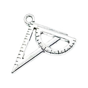 1 Protractor Charm, Architecture, Individual Charms, School Charm, Teacher Charm, High School Charm, Math Charm, Geometry Charm, Mathematics