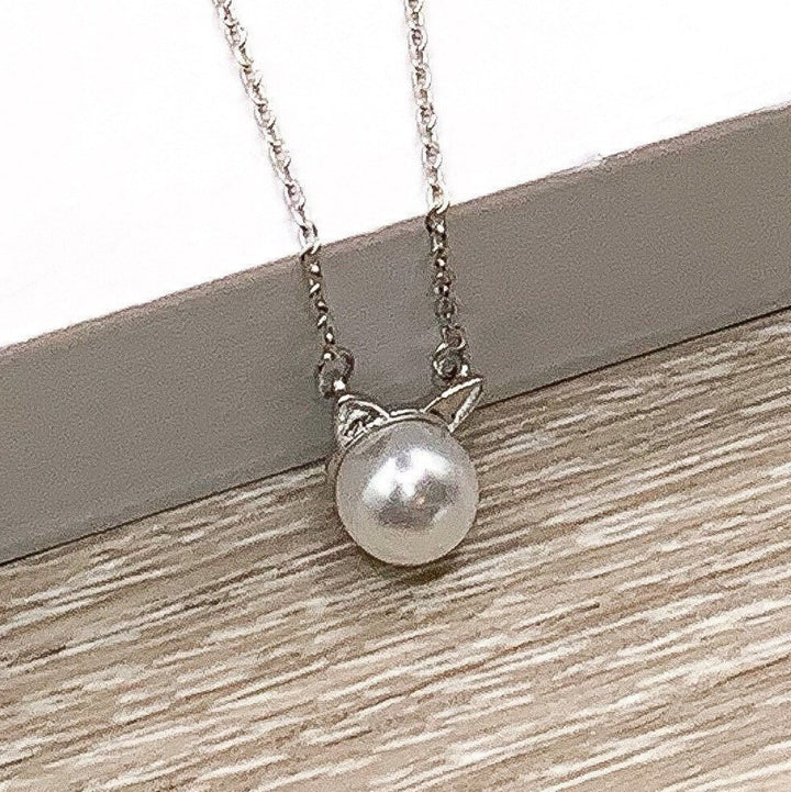 Collier chat en argent sterling, cadeau pour propriétaire de chat, bijou pour amoureux des chats, bijou pour propriétaire de chat, cadeau pour maman chat, collier chaton, souvenir commémoratif pour animal de compagnie