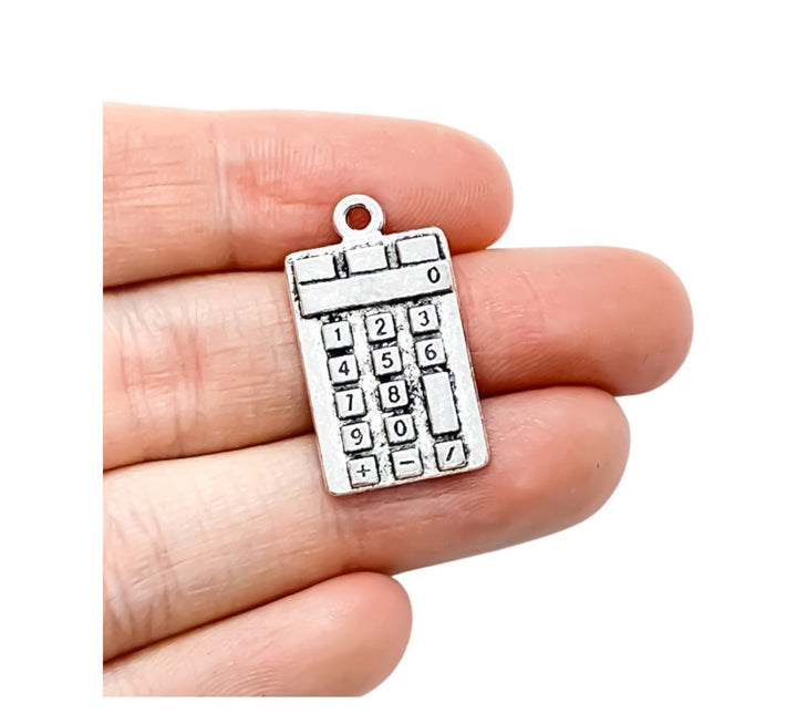1 Calculator Charm, Individual Charms, School Charms, Teacher Charm, Education Charm, Math Charm, CPA, Accountant Gift, Math Gift