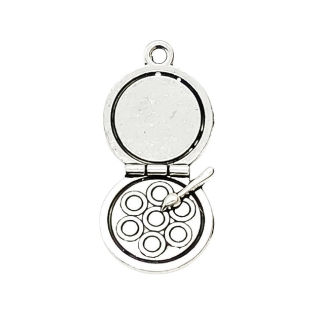 1 Makeup Compact Charm, Eyeshadow Pallette Charm, Esthetician Charms, Individual Charm, Makeup Charm, Girlie Charm, Teen Girl Charm, Beauty