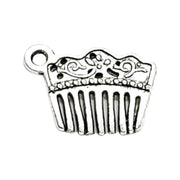 1 Tiny Hair Comb Charm, Salon Charms, Individual Charm, Hair Stylist Gift, Girlie Charm, Teen Girl Charm, Hair Dresser Gift, Hair Designer