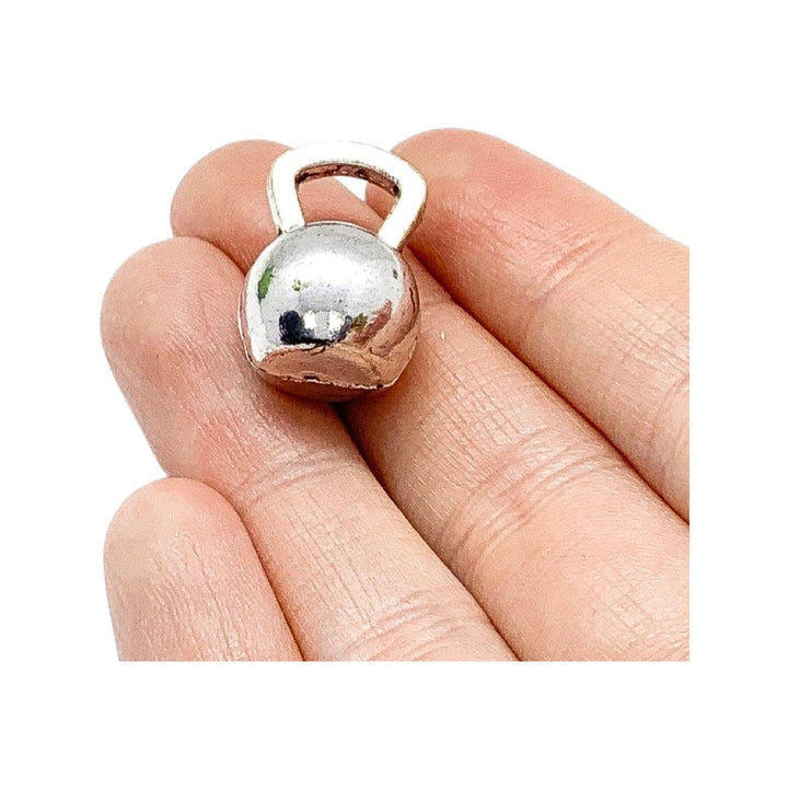 Breloque mini haltère, breloque kettlebell, breloque haltérophilie, breloques poids, breloques musculation, breloques fitness, apprêts de bijoux, breloque gym