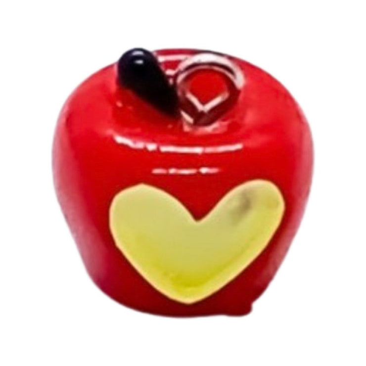 1 Red Apple Charm, Teacher Charm, School Charms, Individual Charms, Fruit Charms, Foodie Charm, Tiny Apple Charm, Snow White Charms