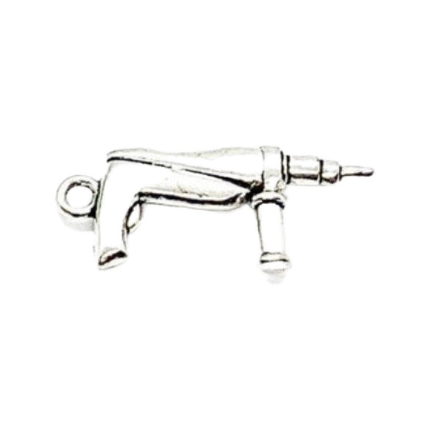 1 Tiny Nail Gun Charm, Power Tool Charm, Handyman Charms, Gift for Carpenter, Tools Charm, Construction Charm, Gift for Him