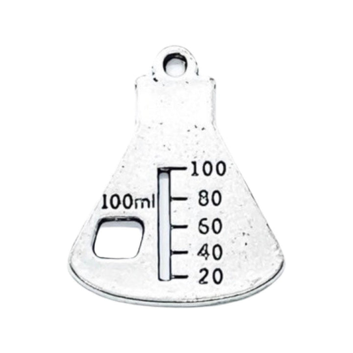 1 Grand bécher de laboratoire - Breloque individuelle, Breloque de laboratoire, Breloque pour étudiants, Breloque pour lycéens, Breloque scientifique, Breloque de chimie, Breloque médicale