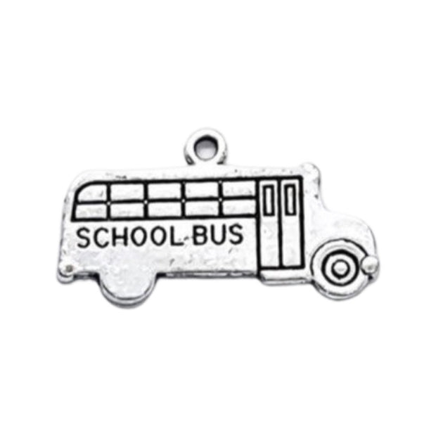 1 School Bus Charm, Individual Charms, Tiny Bus Charms, School Charms, Bus Driver Charms, Gift for Bus Driver, Bus Jewelry, Education Charms