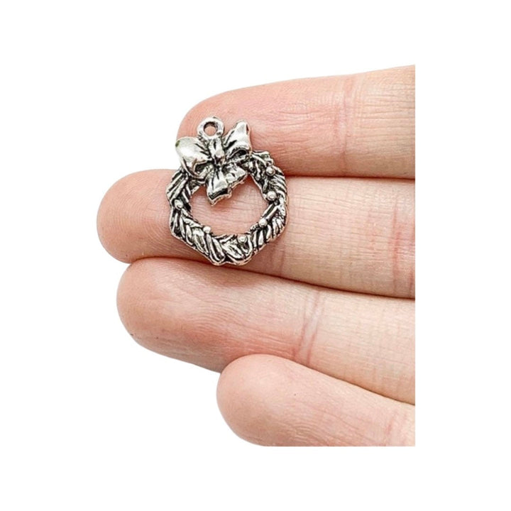 Lot de breloques de Noël, breloque couronne de Noël, breloque renne, breloques de Noël en gros, petit cadeau à glisser dans une chaussette, breloques de Noël