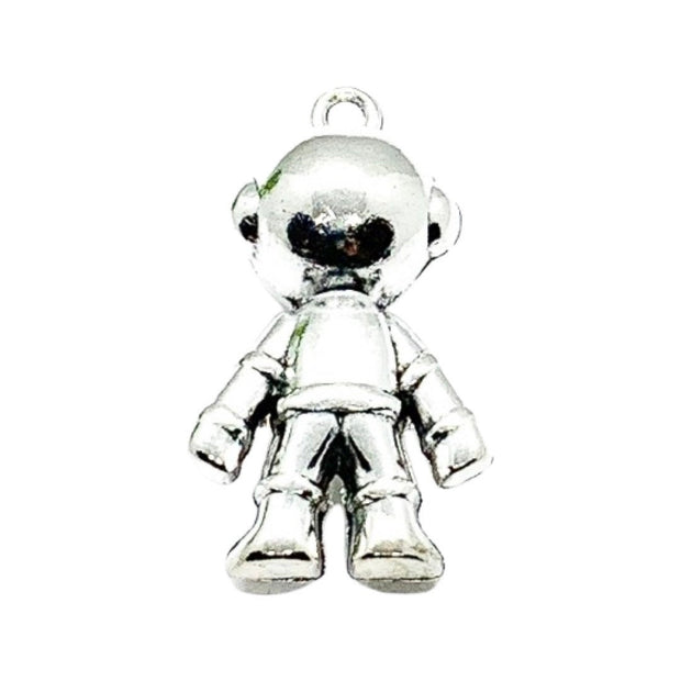 1 Astronaut Charm Silver, Individual Charms, Space Charms, Astronomy Charms, Space Travel Charm, Space Man Charm, Science Charms