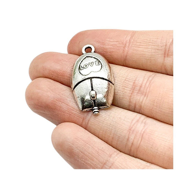 1 Mini Mouse Charm, Tiny Computer Mouse Charm, Nerd Charms, Technology Charms, Computer Charms, Jewelry Findings, DIY Jewelry