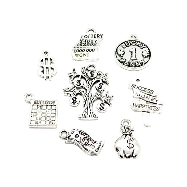 1 Bingo Card Charm, Gaming Charms, Individual Charms, Gambling Charms, Good Luck Charms, Game of Chance Charm, Lucky Charm, Jewelry Findings