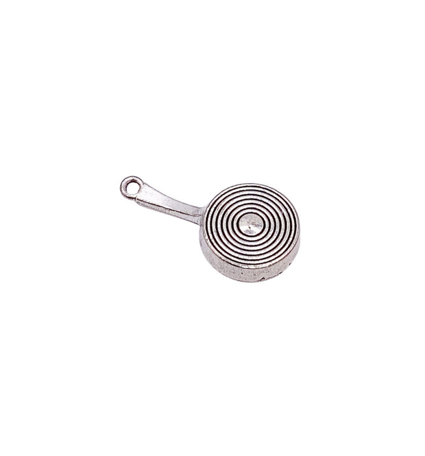 1 Fried Egg in Pan Charm, Egg Charms, Gift for Egg Lover, Breakfast Charms, Kitchen Charm, Frying Pan Charm, DIY Jewelry Findings