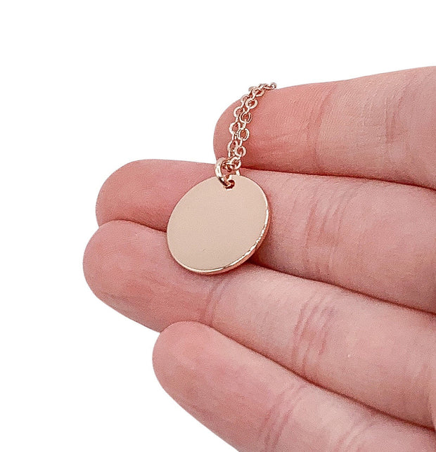 Big Sister Necklace, Minimalist Jewelry, Gift from Little Sister, Sister Gift, Meaningful Sister Necklace, Simple Engraved Cursive Pendant