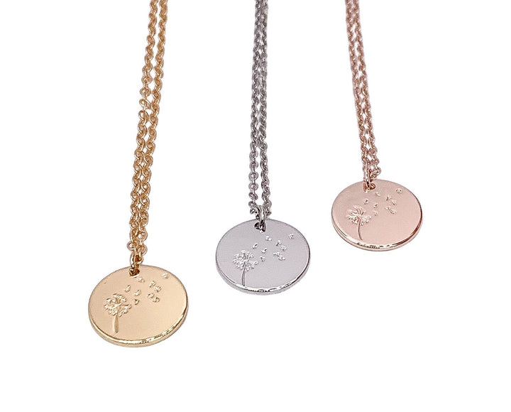 Collier Pissenlit, Bijou Floral, Collier Vœu, Pendentif Graines de Pissenlit, Collier Minimaliste, Cadeau Demoiselle d'Honneur, Cadeau Fête des Mères
