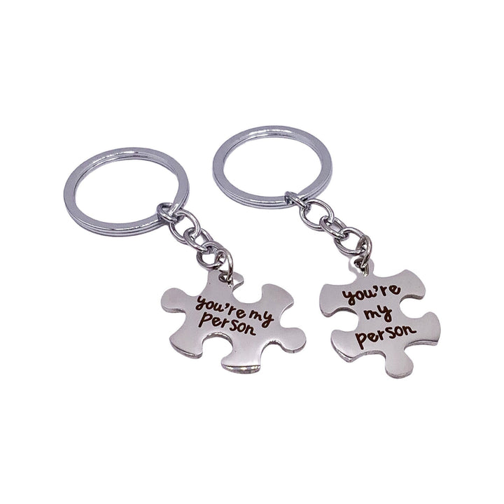 You’re My Person Keychain Set for 2, Puzzle Interlocking Keychains, Best Friends Gifts, Friendship Keychain, Long Distance Friends Gift
