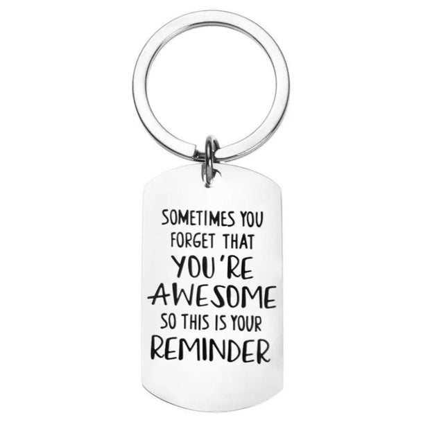 Reminder Gift, You’re Awesome Keychain, Uplifting Gift, Friendship Keychain, Cute Cheer Up Gift, Gift for Best Friend, Birthday Gift