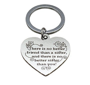 There is No Better Sister Than You Quote, Sister Keychain, Little Sister Gift, Bonus Sister Gift, Gift for Soul Sister, Sister Birthday Gift