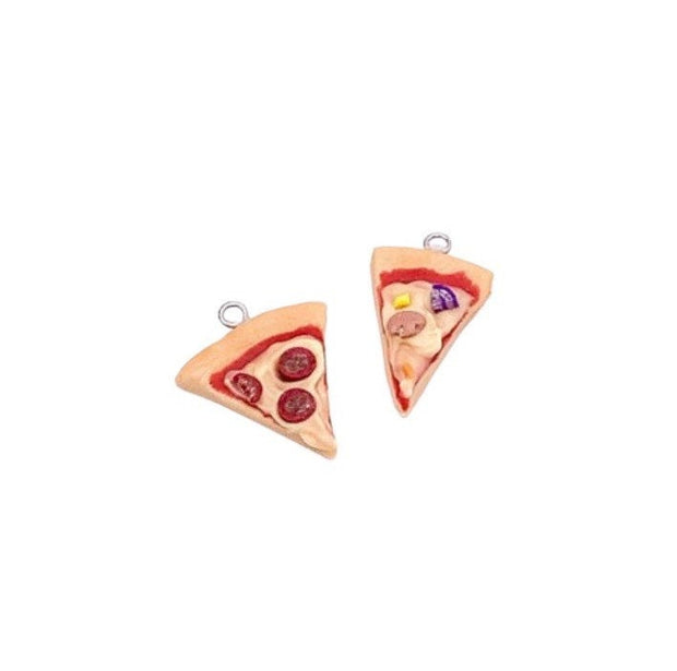 Pizza Keychain, Pizza Lover, Cute Gift For Her, Pizza Addict, Unique Keychain, Pizza Slice Charm, Gag Gift, Foodie Gift, Junk Food