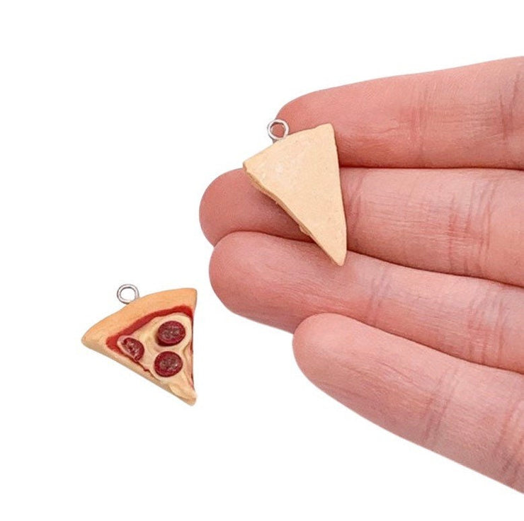 Pizza Keychain, Pizza Lover, Cute Gift For Her, Pizza Addict, Unique Keychain, Pizza Slice Charm, Gag Gift, Foodie Gift, Junk Food