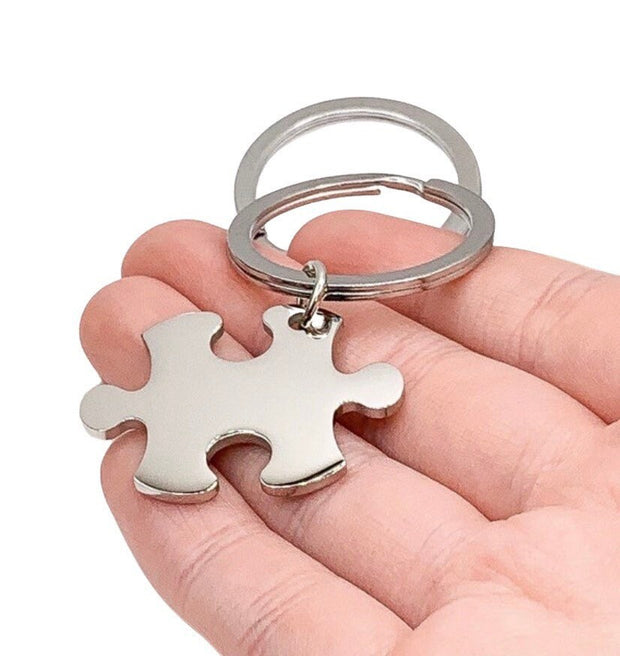 His Crazy, Her Weirdo, Matching Keychains, Jigsaw Puzzle Interlocking Keychain Set for 2, Couples Gift, Friendship Keychain, Anniversary