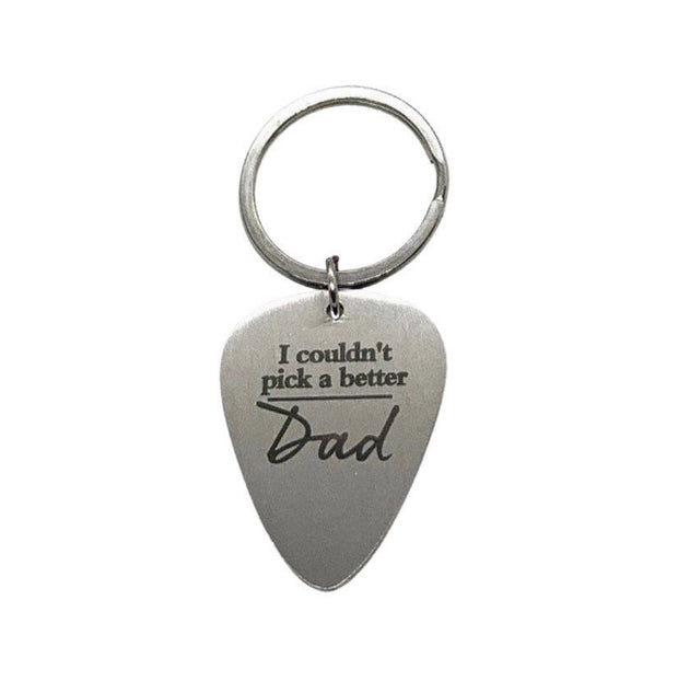 I Couldn’t Pick A Better Dad, Father Musician Keychain, Dad Keychain, Guitar Player, Gift from Kids, Gift from Daughter, Gift for Him