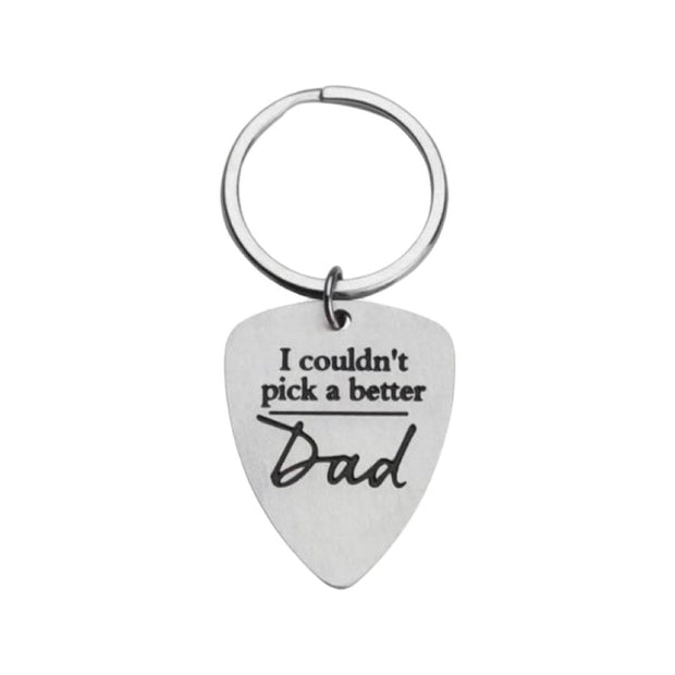 I Couldn’t Pick A Better Dad, Father Musician Keychain, Dad Keychain, Guitar Player, Gift from Kids, Gift from Daughter, Gift for Him