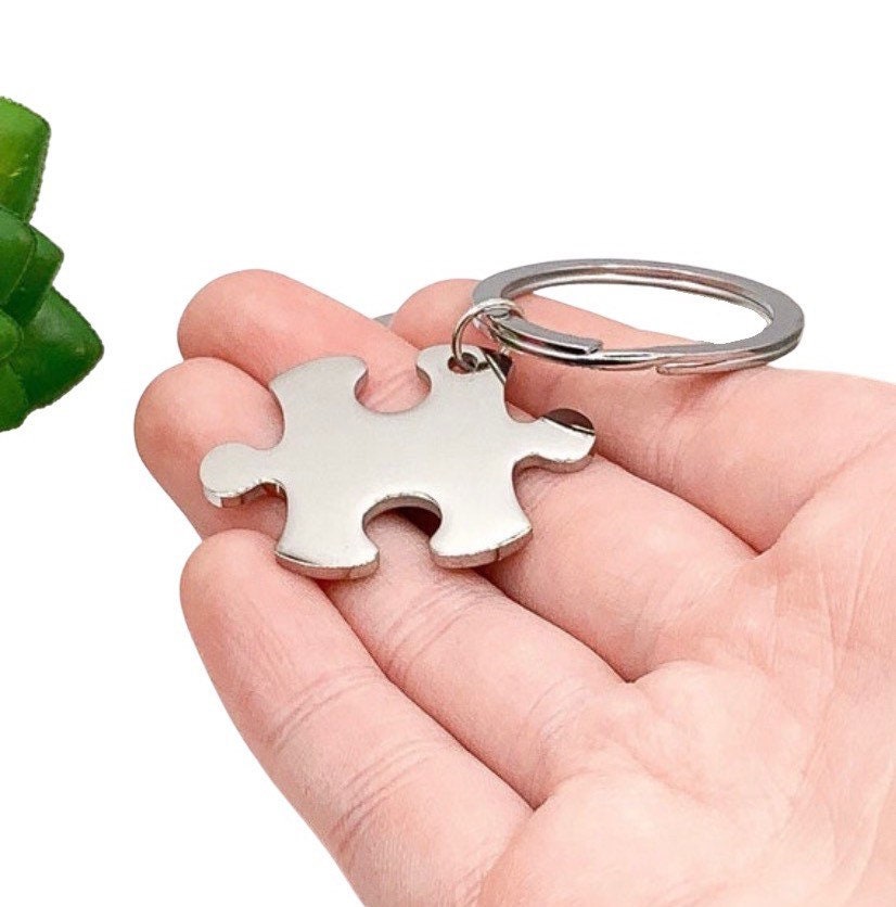 Ensemble de 3 porte-clés puzzle à emboîter, cadeau idéal pour les meilleures amies, porte-clés d'amitié, porte-clés BFF, cadeau pour amies à distance