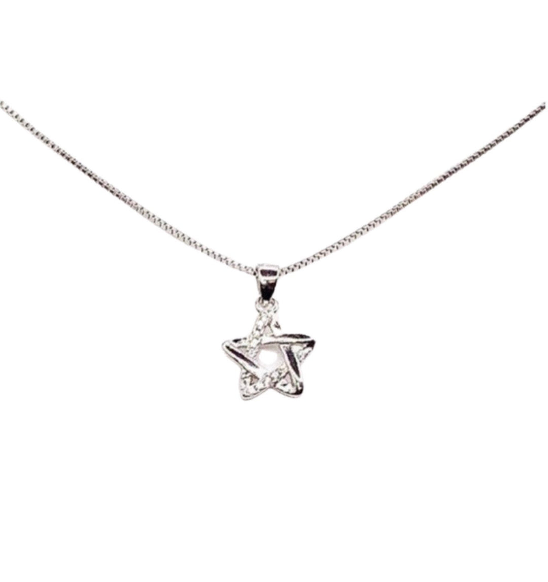 Collier étoile en argent sterling, bijou délicat en oxyde de zirconium, pendentif étoile miniature, collier céleste minimaliste, cadeau d'anniversaire pour elle