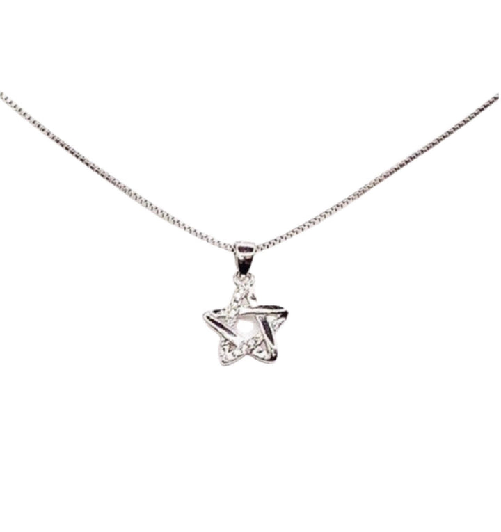 Collier étoile en argent sterling, bijou délicat en oxyde de zirconium, pendentif étoile miniature, collier céleste minimaliste, cadeau d'anniversaire pour elle