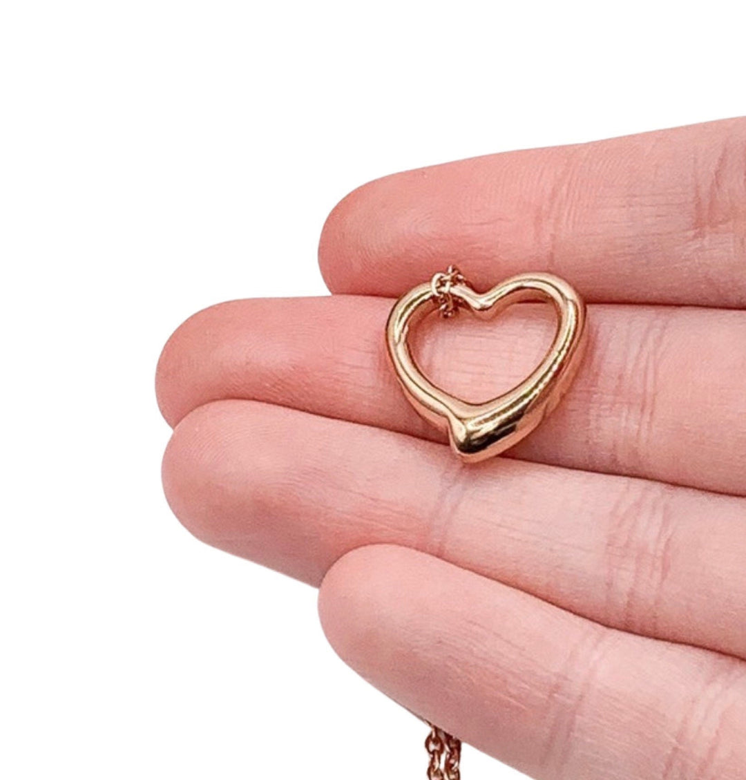 Collier cœur en or rose, collier cœur minimaliste, pendentif cœur délicat, cadeau pour une maman aimante, petit collier cœur, cadeau d'anniversaire pour elle