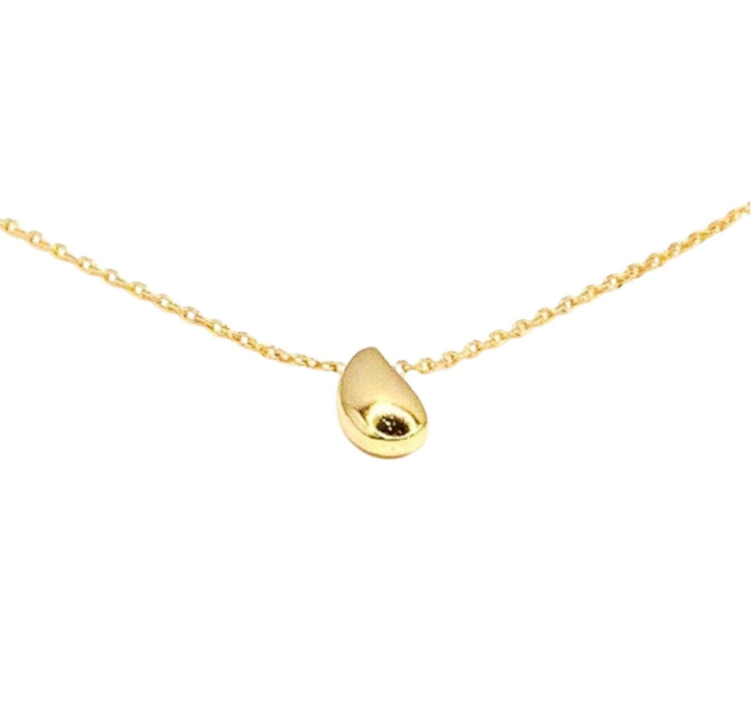Collier goutte d'eau, pendentif en argent sterling, bijou minimaliste, collier à superposer, bijou du quotidien pour femme