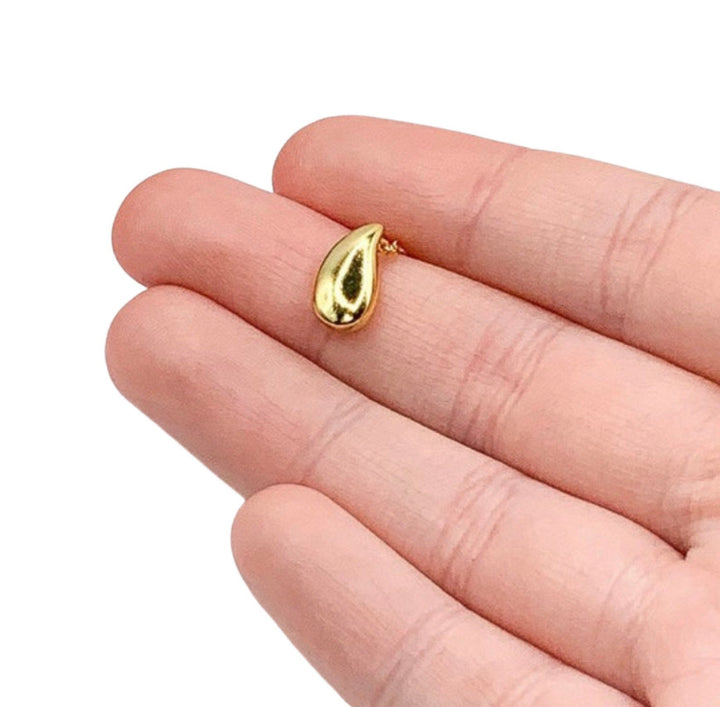 Collier goutte d'eau, pendentif en argent sterling, bijou minimaliste, collier à superposer, bijou du quotidien pour femme