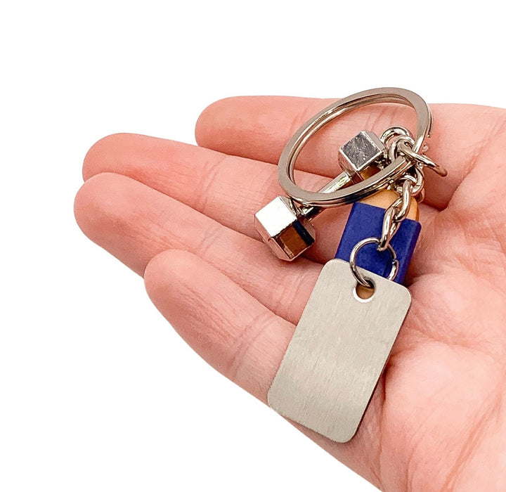 Porte-clés haltérophilie, mini barre protéinée, Rat Lift Sleep Repeat, cadeau fitness, breloque haltère, cadeau motivation pour l'entraînement, coach personnel