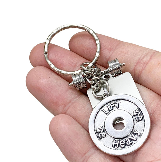 Every Rep Counts, Barbell Charm, Fitness Keychain, Workout Motivation, Gym Accessories, Bodybuilding Keychain, Fitness Instructor Gifts