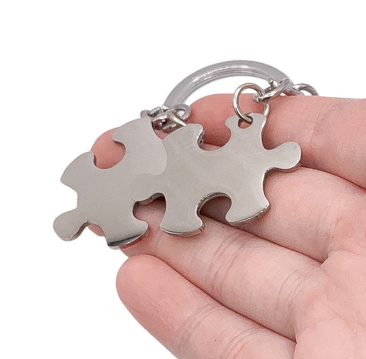 We Will Always Be Connected, Puzzle Keychain Set for 3, Best Friends Gifts, Matching Friendship Keychains, Long Distance Friends Gift