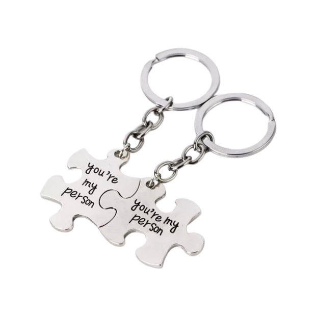 Puzzle Interlocking Keyrings, Matching Keychains, Best Friends Gifts, You’re My Person, Friendship Keychain, Best Friends Keychain, Distance