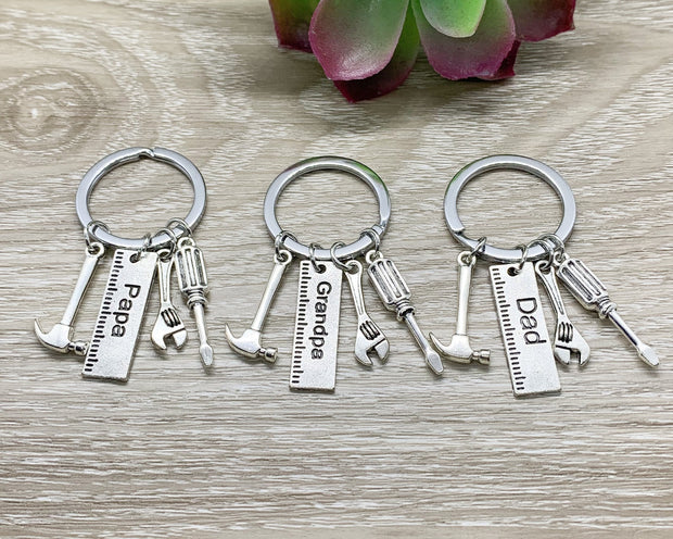 Dad Keychain, Father’s Day Gift, Daddy Keychain, Gift for Dad, Grandpa Keychain, Gift from Son, Gift for Him, Dad Gift from Kids, Dada Gift